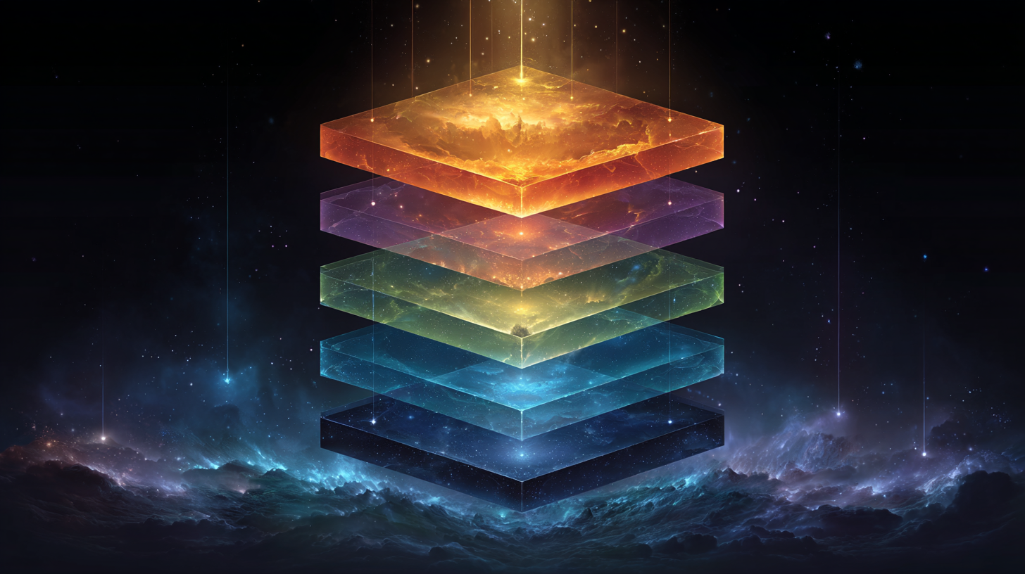 The digital stack — layered infrastructure systems